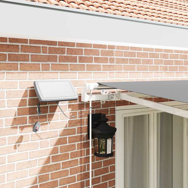 vidaXL Markise mit Weiß 4,5 × 3,5 m Metall