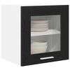 vidaXL H&auml;ngeschrank mit T&uuml;r 2 pcs Schwarz Eichen-Optik 40 x 31 x 40 cm