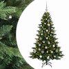vidaXL K&uuml;nstlicher Weihnachtsbaum mit Weihnachtskugel 120 cm 150 LEDs