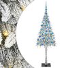 vidaXL Weihnachtsbaum mit 300 LEDs Wei&szlig; 180 cm PE und Stahl