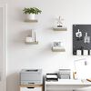 vidaXL Schwebende Wandregale 4 Stk. Eichefarben 23x23,5x3,8cm MDF