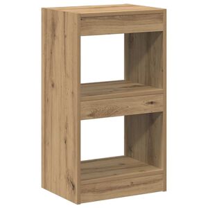vidaXL B&uuml;cherregal/Raumteiler Artisan-Eiche 40x30x72 cm