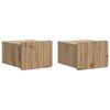 vidaXL Wandmontierter Nachttisch 2 pcs Artisan-Eiche 33 x 34,5 x 24 cm