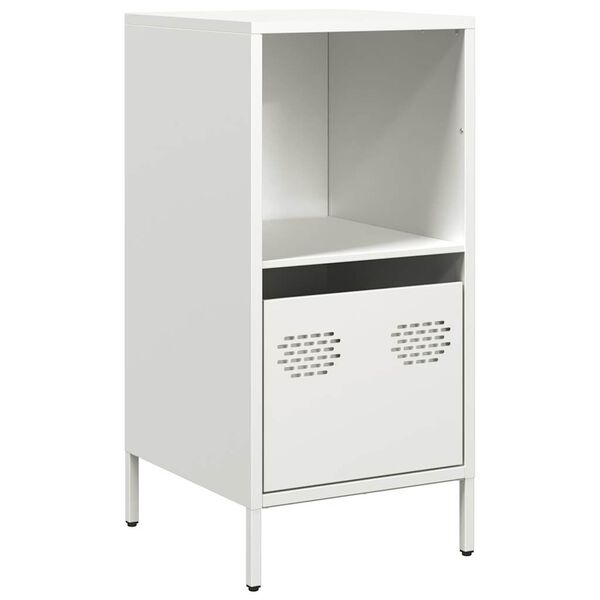 vidaXL Sideboard Weiß 35x39x73,5 cm Kaltgewalzter Stahl