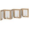 vidaXL Klappbares Hundetor mit St&auml;ndern 6 stk. Artisan-Eiche 362 cm