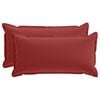 vidaXL Kissenbezug 2 stk. HOUTEN Weinrot 40 x 80 cm Polyester