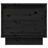 vidaXL Nachttische 2 Stk. Schwarz 35x34x32 cm Massivholz Kiefer