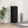 vidaXL Schuhschrank Schwarze Eiche 29.5 x 35 x 101 cm Holzwerkstoff