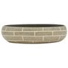 vidaXL Aufsatzwaschbecken Mehrfarbig Oval 59x40x15 cm Keramik