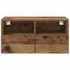 vidaXL TV-Wandregale 2 pcs Altholz 60 x 30 x 30 cm Holzwerkstoff