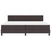 vidaXL Boxspringbett mit Matratze Dunkelbraun 200 x 200 cm Stoff