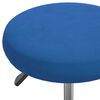 vidaXL Massagehocker Samt Blau