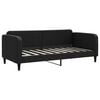vidaXL Tagesbett Ausziehbar Schwarz 90x190 cm Stoff