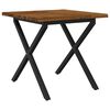 vidaXL Live Edge Esstisch 80 x 80 x 75 cm Massivholz Akazie