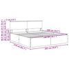 vidaXL Bettrahmen Graues Sonoma 200 x 200 cm Holzwerkstoff