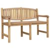 vidaXL Gartenbank 149,5x60x90 cm Massivholz Teak