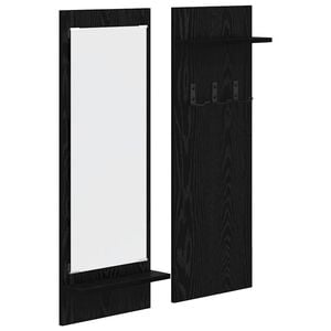 vidaXL Wandmontierter nachttisch Schwarz Eichen-Optik 70 x 10 x 90 cm