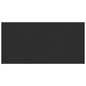 vidaXL Fensterbank Schwarz mit Holzmaserung 80 x 40 x 4,5 cm PVC