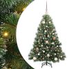 vidaXL K&uuml;nstlicher Weihnachtsbaum mit 150 LEDs Gr&uuml;n 120 cm PE und PVC