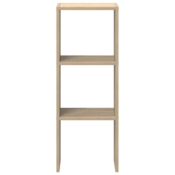 vidaXL B&uuml;cherregal Stapelbar Sonoma-Eiche 30x30x80 cm Holzwerkstoff