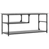 vidaXL TV-Schrank Grau Sonoma 103x38x46,5 cm Holzwerkstoff und Stahl