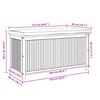 vidaXL Outdoor-Kissenbox 113x50x60,5 cm Massivholz Akazie
