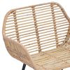 vidaXL Esszimmerstuhl 2 pcs Natur 55 x 50 x 74 cm Rattan und Eisen
