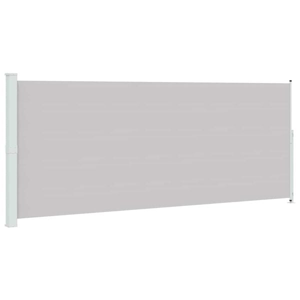 vidaXL Seitenmarkise Ausziehbar 200x500 cm Grau