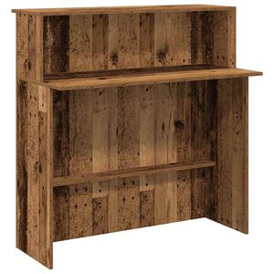 vidaXL Empfangstheke Altholz-Optik 100x50x103,5 cm Holzwerkstoff