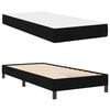 vidaXL Boxspringbett mit Matratze Schwarz 90 x 190 cm Stoff