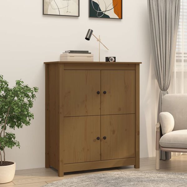 vidaXL Sideboard Honigbraun 83x41,5x100 cm Massivholz Kiefer