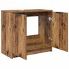 vidaXL Badezimmerschrank Altholz 64,5 x 33,5 x 59 cm Holzwerkstoff