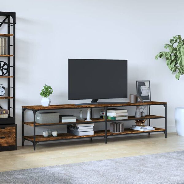 vidaXL TV-Schrank R&auml;uchereiche 200x30x50 cm Holzwerkstoff und Metall