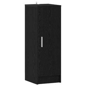 vidaXL Schuhschrank 32 x 35 x 92 cm Holzwerkstoff Schwarz Eichen-Optik
