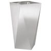vidaXL Pflanzk&uuml;bel 2 pcs Silber 40 x 40 x 75 cm Edelstahl