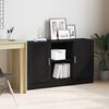 vidaXL Sideboard Schwarz Eichen-Optik 120 x 30,5 x 70 cm Holzwerkstoff