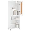vidaXL Highboard Wei&szlig; 69,5x34x180 cm Holzwerkstoff