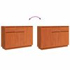 vidaXL Sideboard Wachsbraun 110 x 34 x 75 cm Massives Kiefernholz