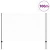 vidaXL Zaun mit Pfosten Grau 1,5 x 100 m Stahl
