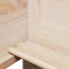 vidaXL Tagesbett und Bank mit Dach 80x200 cm Kiefernholz