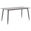 vidaXL Esstisch Grau 140x70x75 cm MDF