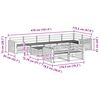 vidaXL Outdoor-Sofagarnitur 9 pcs Natur