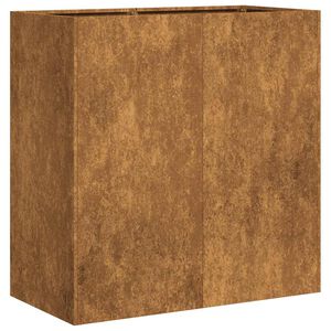 vidaXL Pflanzk&uuml;bel Rostig 80x40x80 cm Wetterfester Stahl