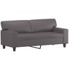 vidaXL 2-Sitzer-Sofa Grau 140 cm Kunstleder