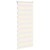 vidaXL Doppelrollo Marmorbeige 60x100 cm Stoffbreite 55,9 cm Polyester