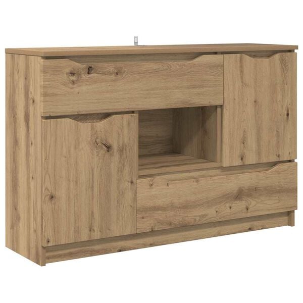 vidaXL Sideboard Artisan-Eiche 100 x 30 x 65,6 Holzwerkstoff