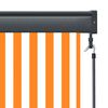 vidaXL Au&szlig;enrollo 100 x 250 cm Wei&szlig; und Orange