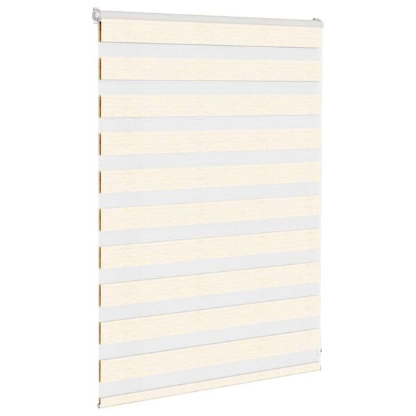 vidaXL Doppelrollo Marmorbeige 105x100cm Stoffbreite 100,9 cm Polyester