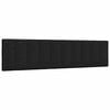 vidaXL Kopfteil-Kissen "Hanko" Schwarz 200 cm Stoff