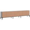 vidaXL TV-Schrank mit Schublade Grau Sonoma 200x25x44 cm Holzwerkstoff